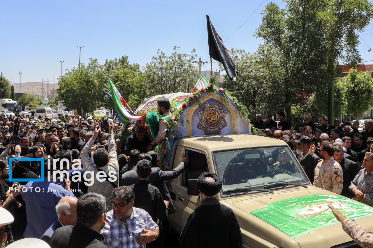 تشییع پیکر شهید «محمدرضا نوروزی مهماندوست