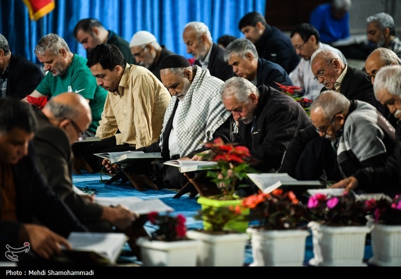 آیین جزء خوانی قرآن کریم در حرم مطهر حضرت عبدالعظیم حسنی (ع) 