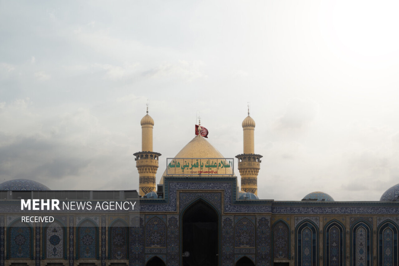 بارش باران در کربلا معلی