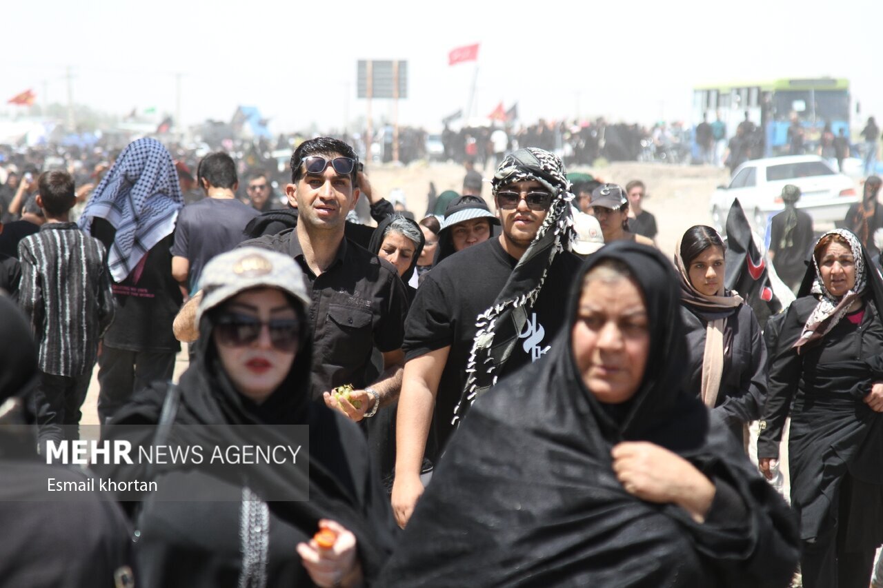 مراسم جاماندگان اربعین در استان‌ها