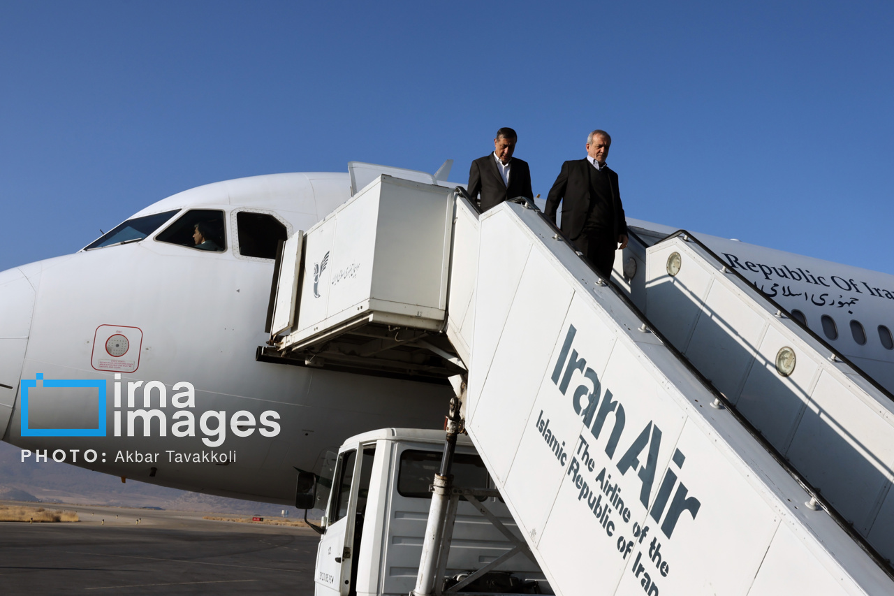 ورود رییس جمهور به یاسوج