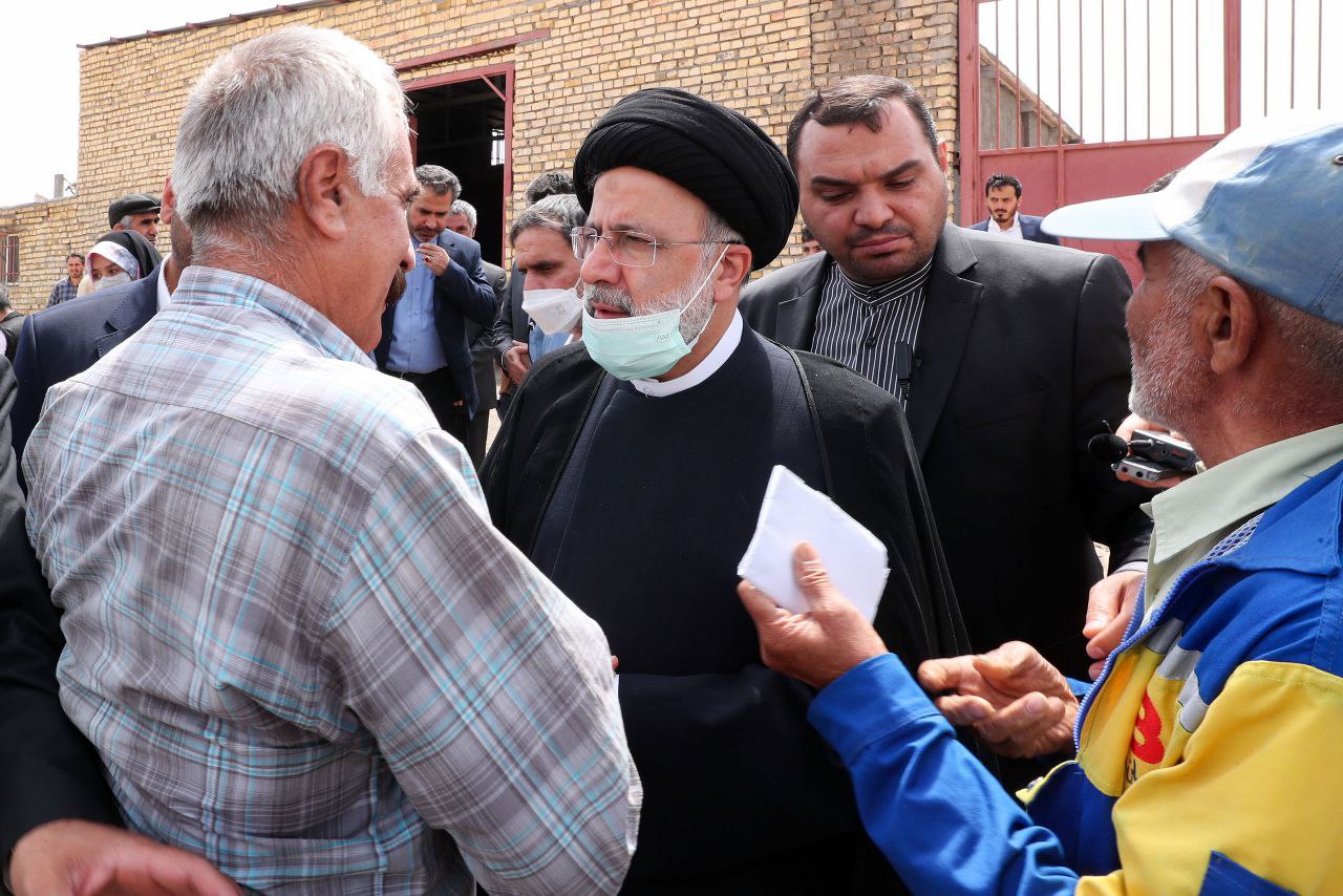 حضور رئیسی در شهرک دامپروری قارلق