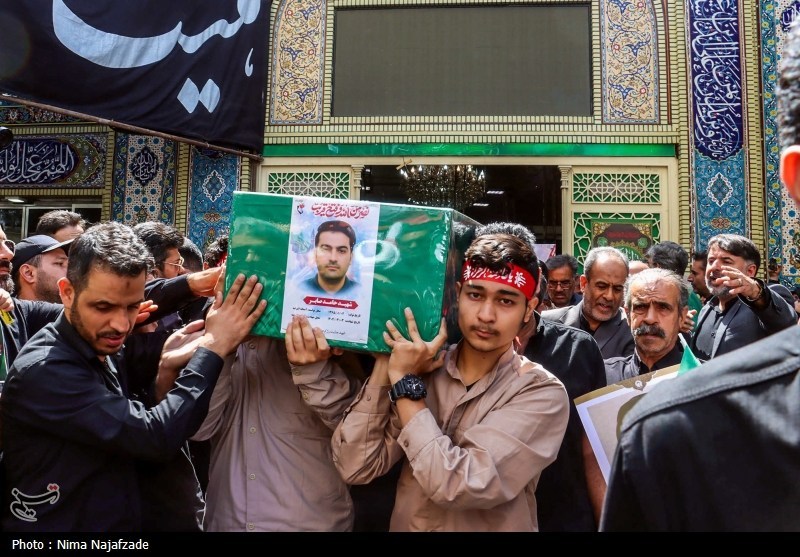 تشییع پیکر ۴ شهید حملات رژیم صهیونیستی در مشهد