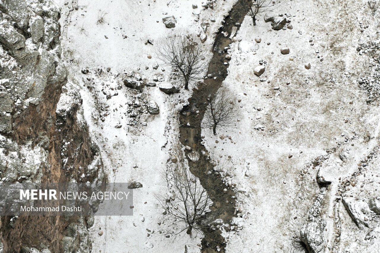 بارش برف بهاری در سرعین