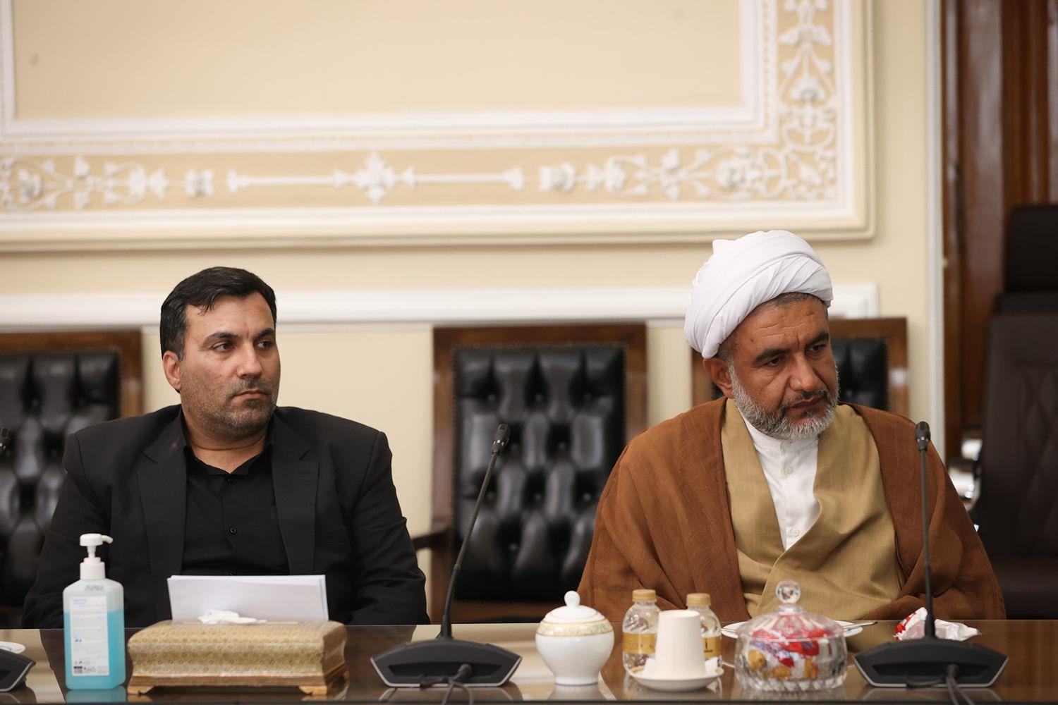 دیدار علماء، مدیران اجرایی و نماینده شهرستان‌های مسجد سلیمان، لالی، اندیکا و هفتکل با قالیباف