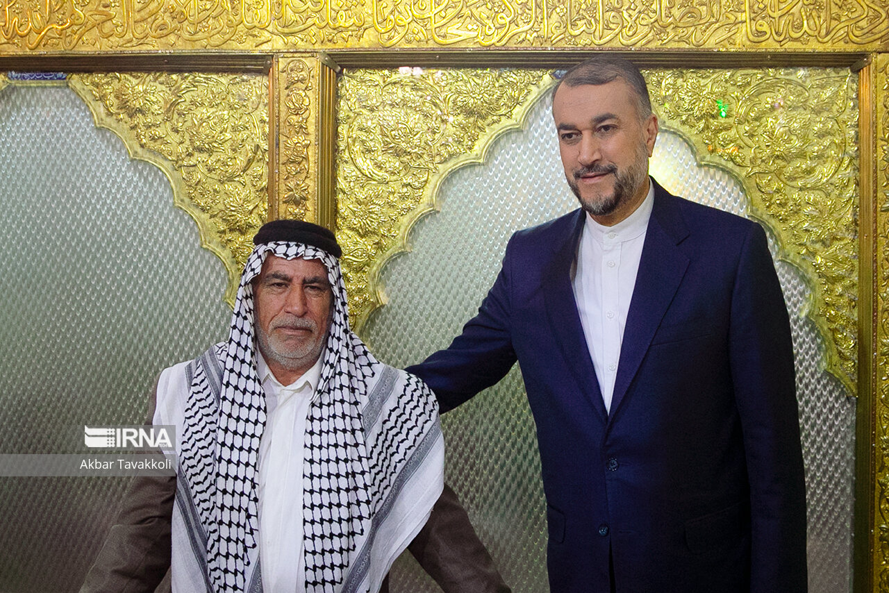 حضور امیرعبداللهیان در اماکن مقدس سوریه