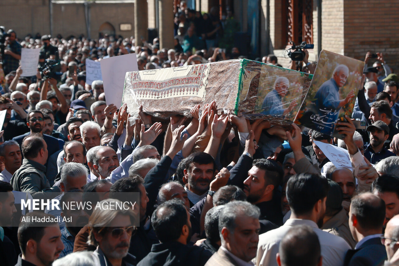 مراسم تشییع پیکر محمد کاسبی