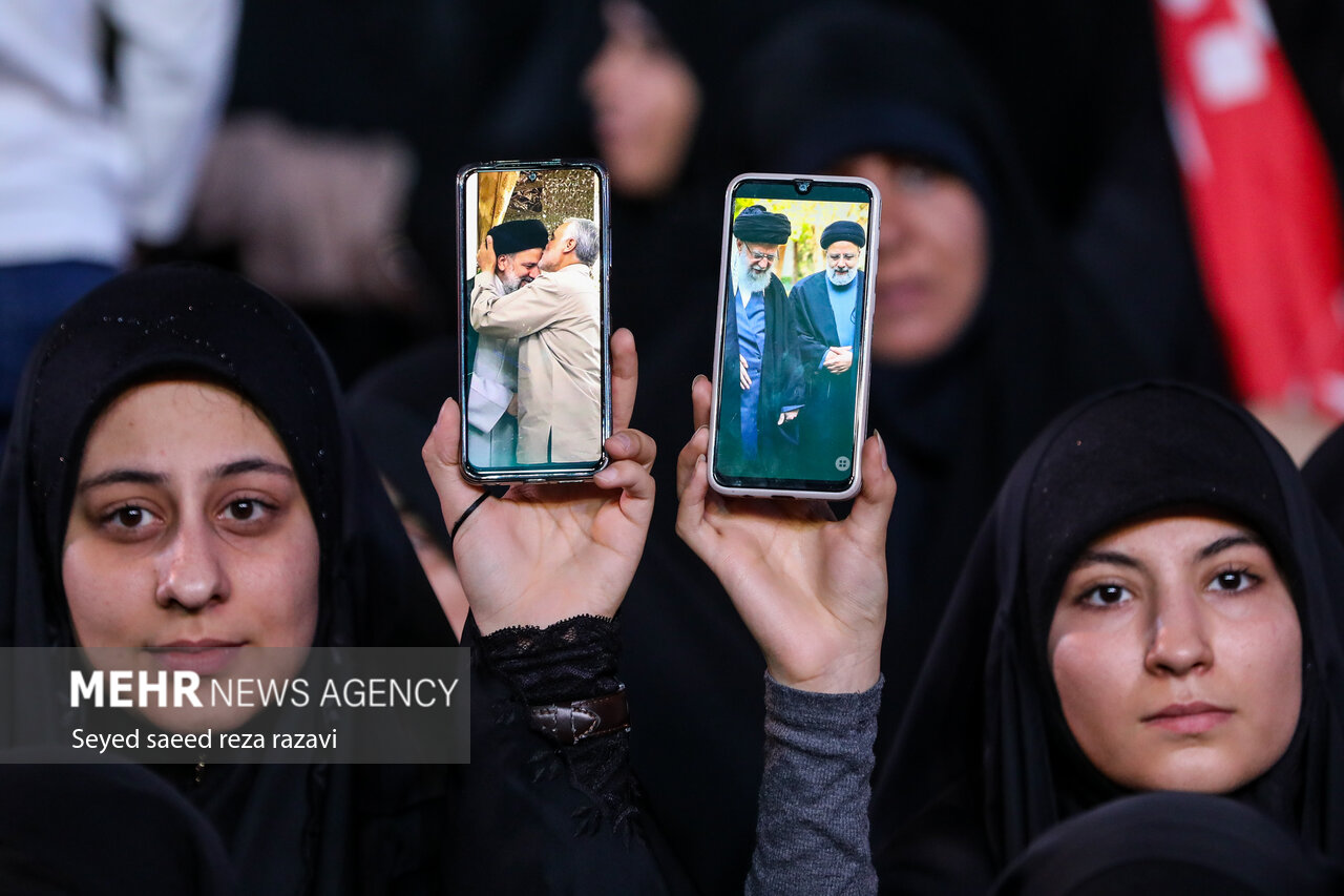 حضور قالیباف در مراسم هفتمین روز عروج شهیدان خدمت