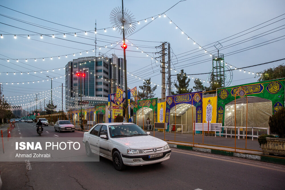 آذین بندی و چراغانی شهر قم