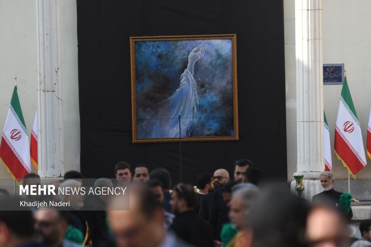 مراسم تشییع پیکر استاد «محمود فرشچیان» در اصفهان