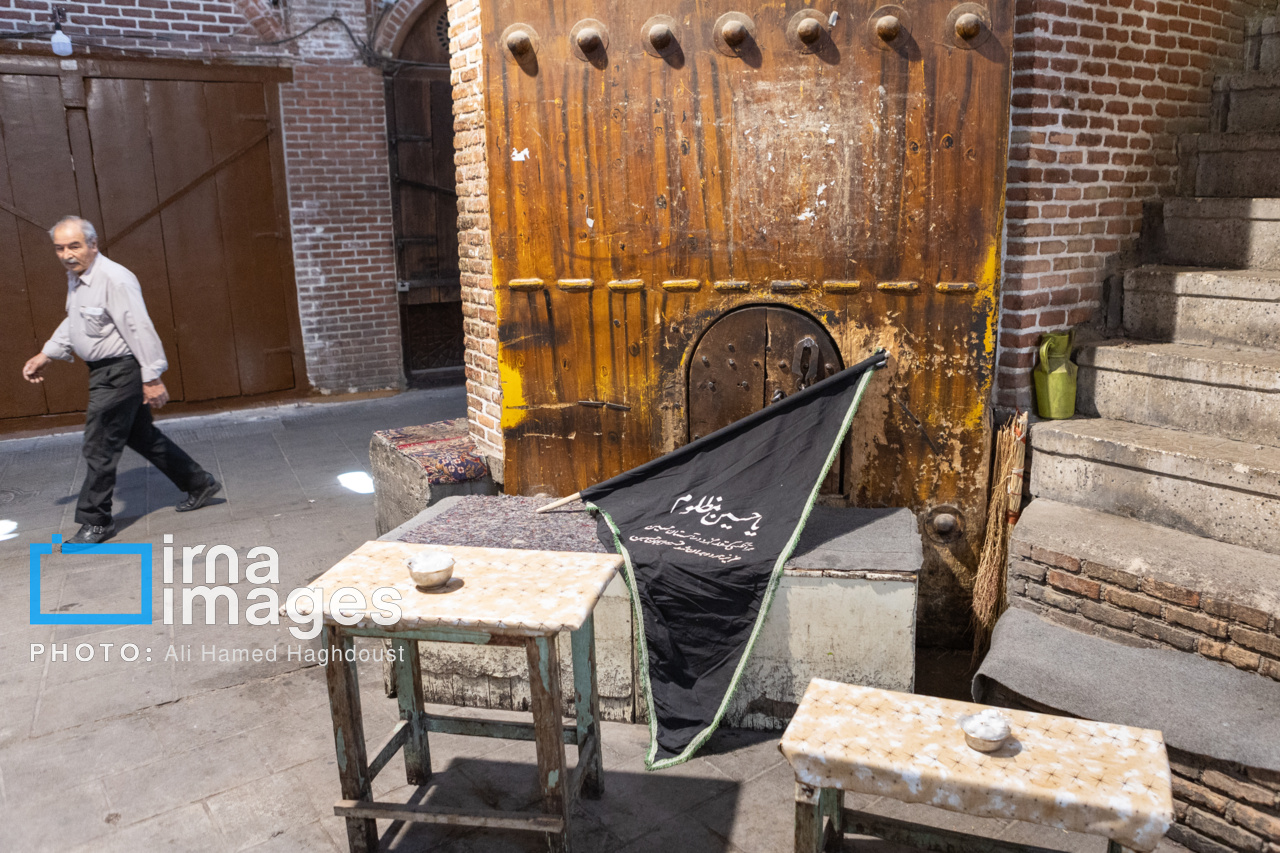 سیاهپوش شدن بازار تاریخی تبریز