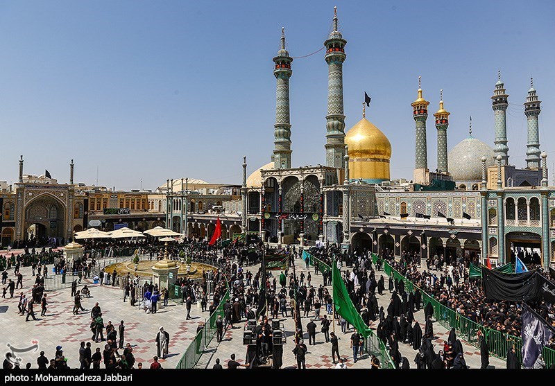  عزاداری تاسوعا در حرم حضرت معصومه