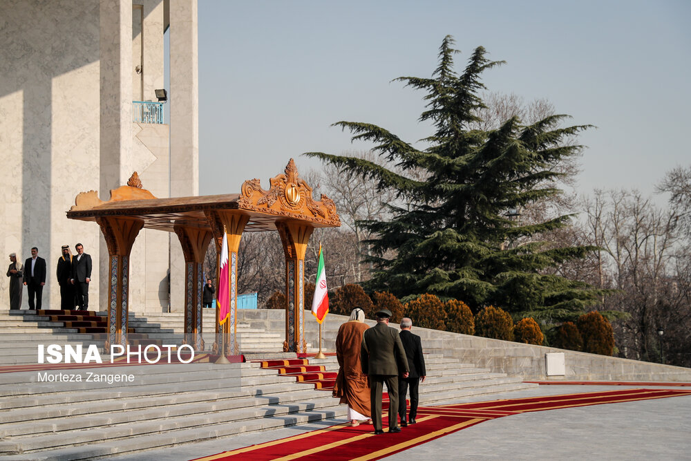 استقبال رسمی از امیر قطر