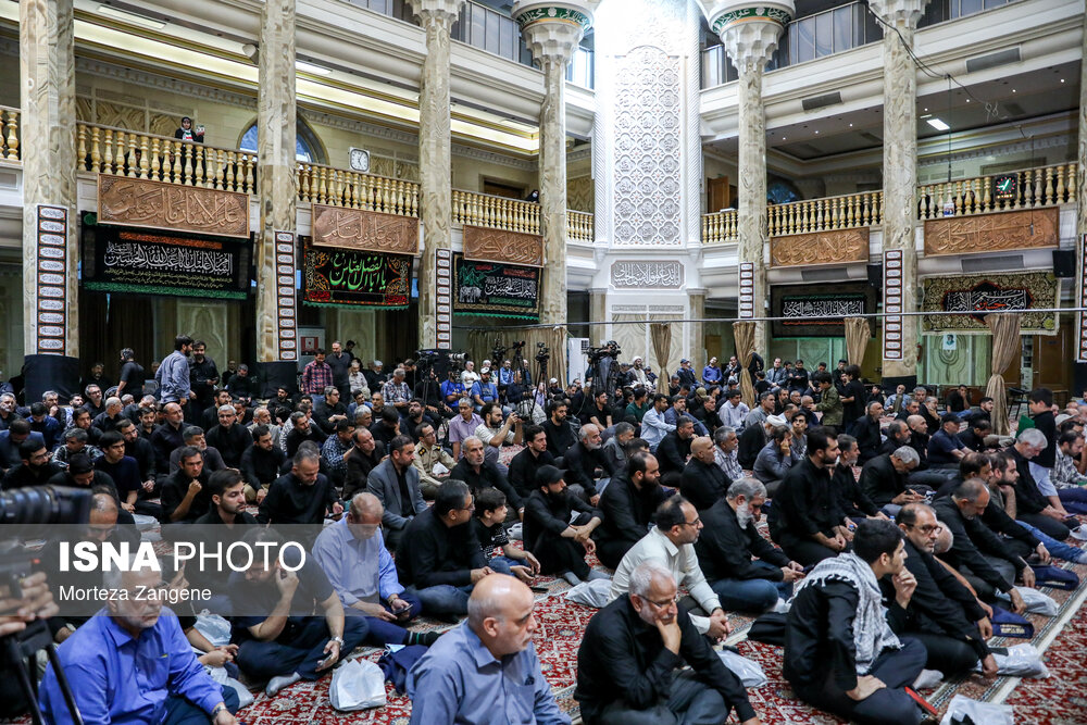 مراسم سالگرد شهادت اسماعیل هنیه و چهلم سردار ایزدی