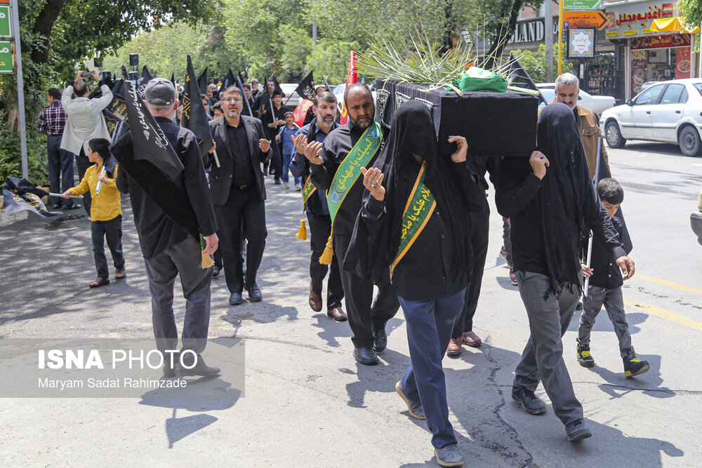 عزاداری هیات مذهبی در حرم شاهچراغ (ع)