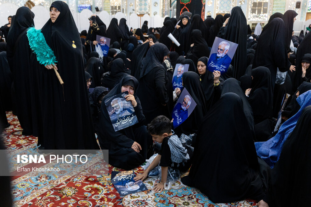 تدفین شهید طهرانچی و همسرش در حرم حضرت عبدالعظیم(ع)