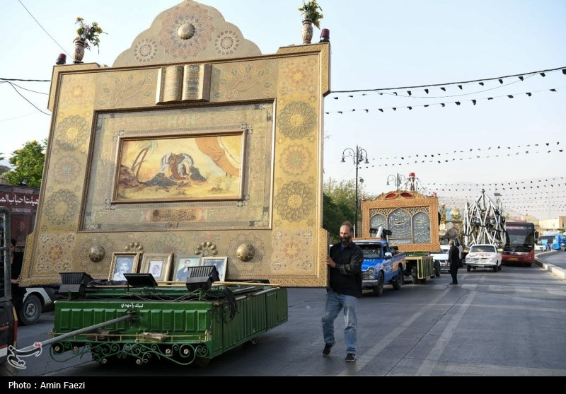 عزاداری سالروز دفن شهدا در جوار شاهچراغ(ع)