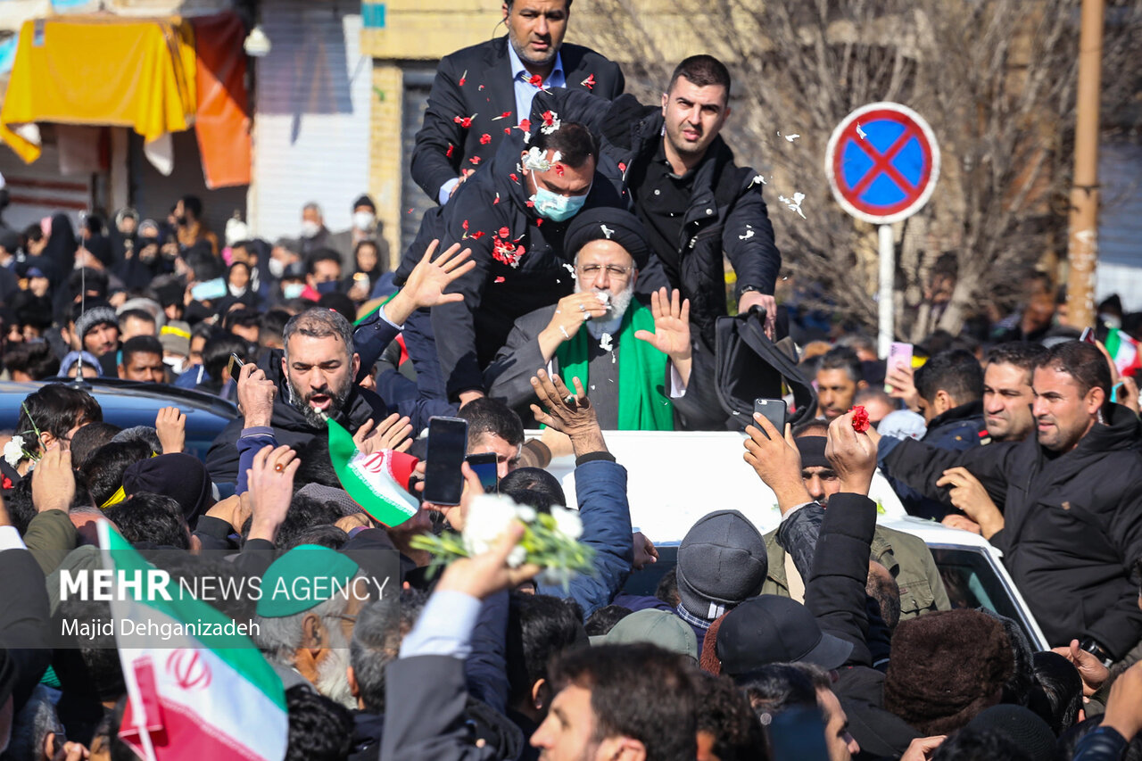 استقبال یزدی‌ها از رئیس جمهور