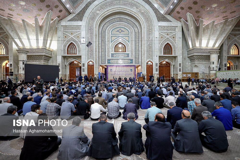 مراسم تجدید میثاق جهادگران و دانشگاهیان 