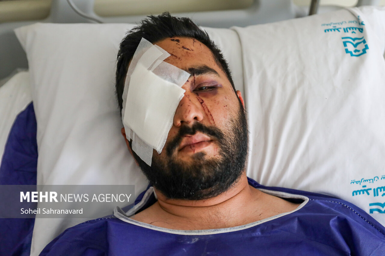 مصدومان حادثه بندر شهید رجایی