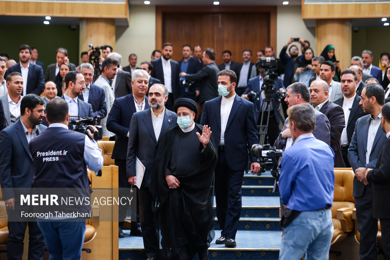 حضور رئیسی در آیین گشایش نمایشگاه ایران اکسپو