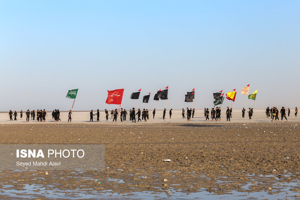 آغاز پیاده روی زائران اربعین از مسیر «رأس‌البیشه» عراق
