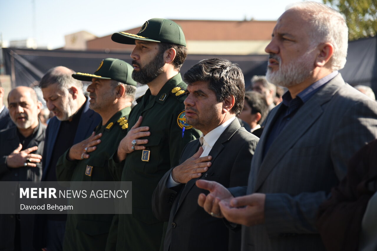  مراسم تشییع و خاکسپاری شهید گمنام