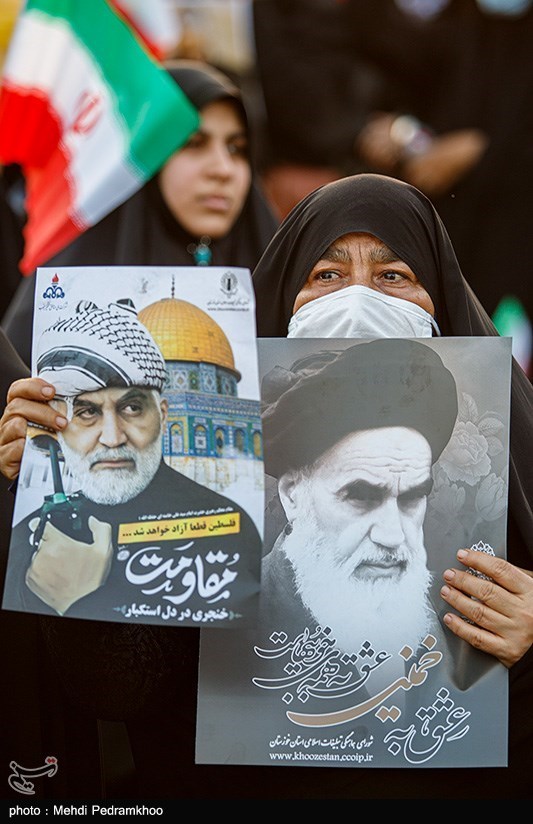 تجمع مردم اهواز در محکومیت اغتشاشات اخیر