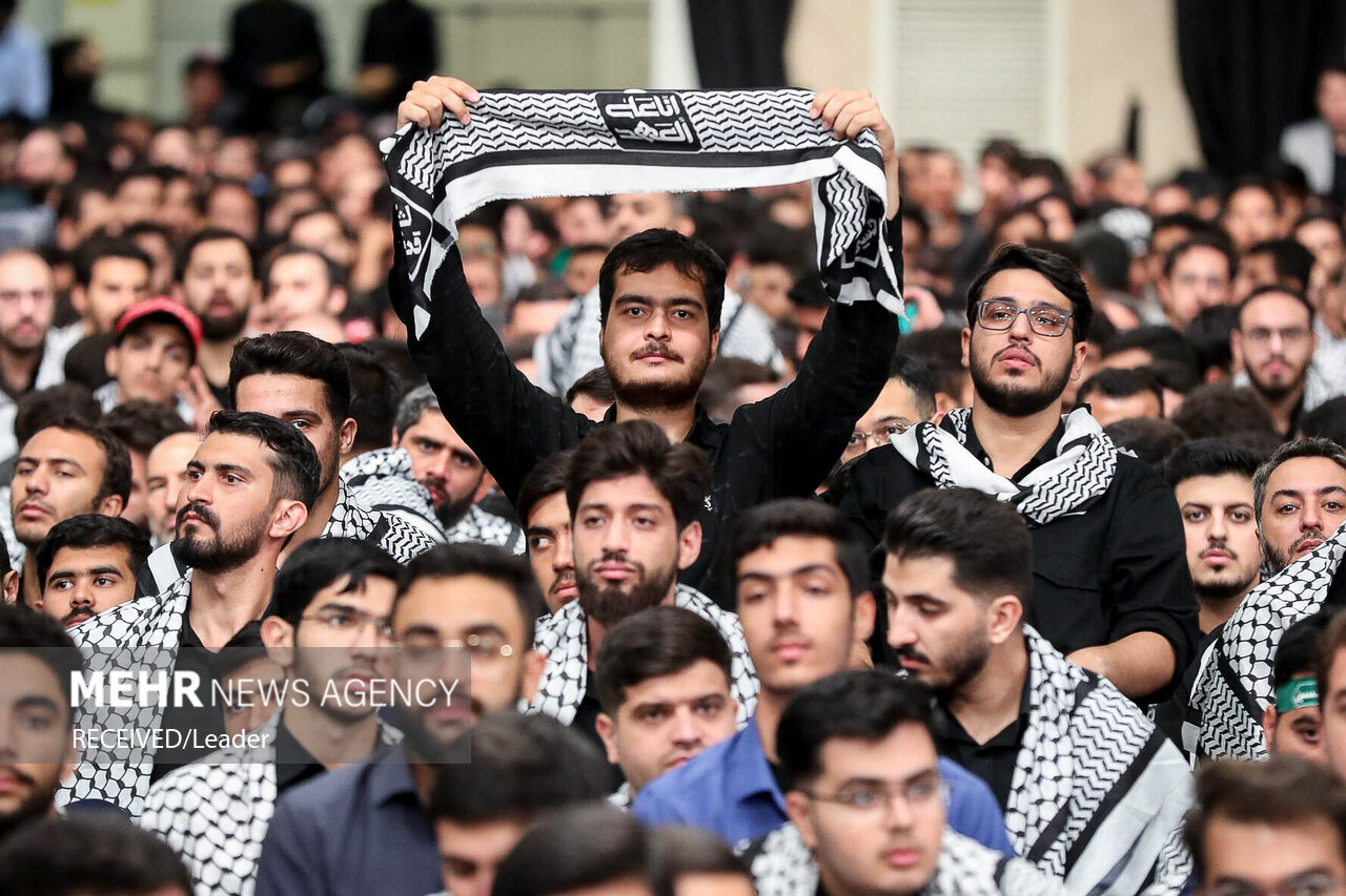 مراسم عزاداری هیئت‌های دانشجویی در حسینیه امام خمینی (ره)