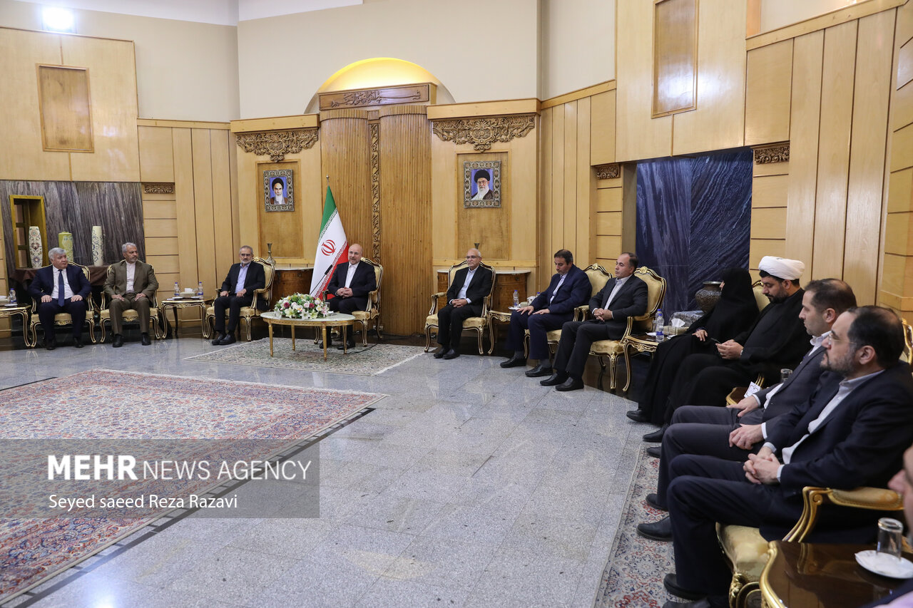 مراسم بدرقه قالیباف به ازبکستان