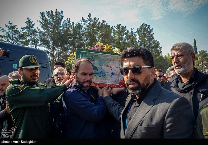 مراسم استقبال از پیکر سردار شهید غیب پرور 