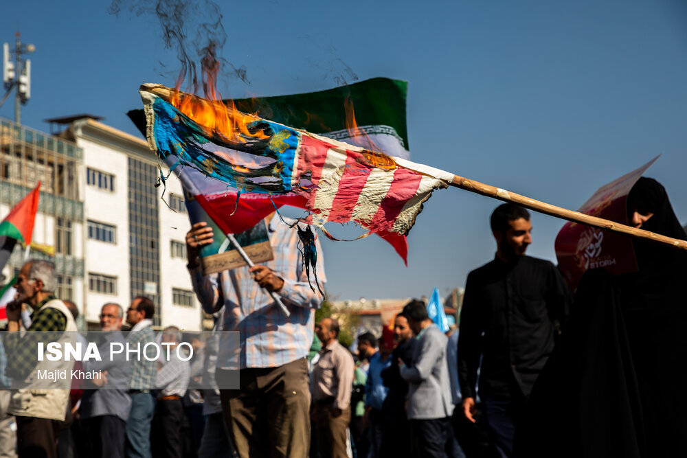 راهپیمایی حمایت از مردم غزه - تهران