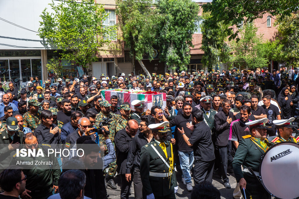 مراسم تشییع شهید فراجا - قم