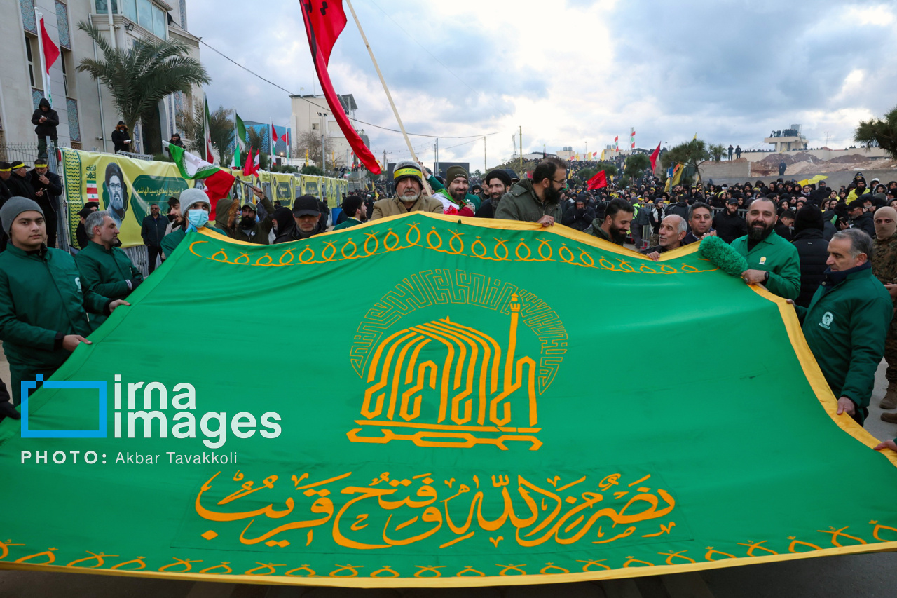 تشییع پیکر شهیدان «سید حسن نصرالله» و «سید هاشم صفی الدین»