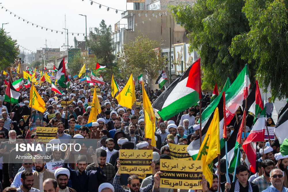 راهپیمایی مردم سراسر کشور در محکومیت جنایات رژیم صهیونیستی