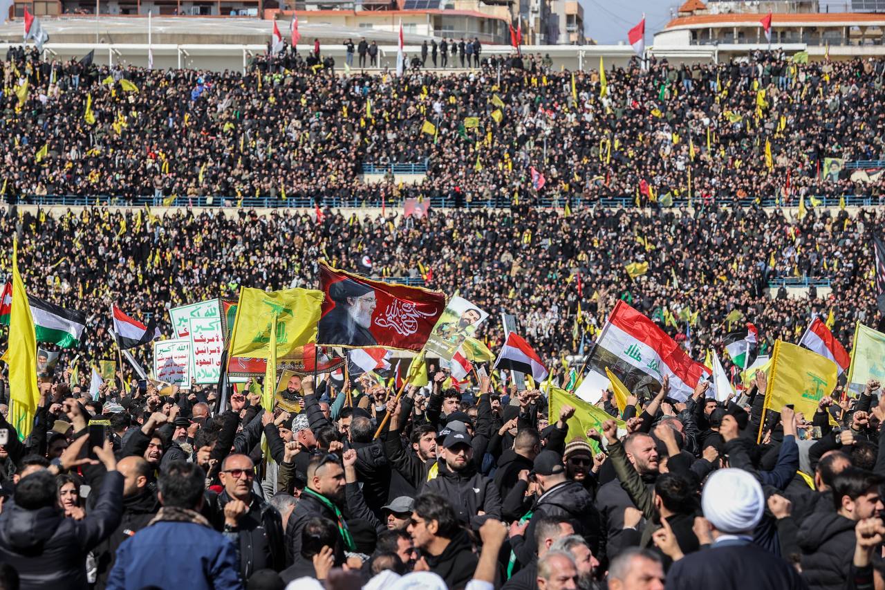 حضور قالیباف در مراسم تشییع پیکر رهبران شهید مقاومت