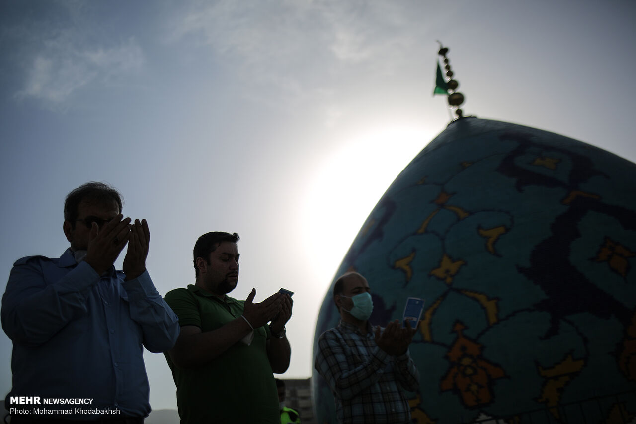 نماز عید فطر در امامزاده صالح 