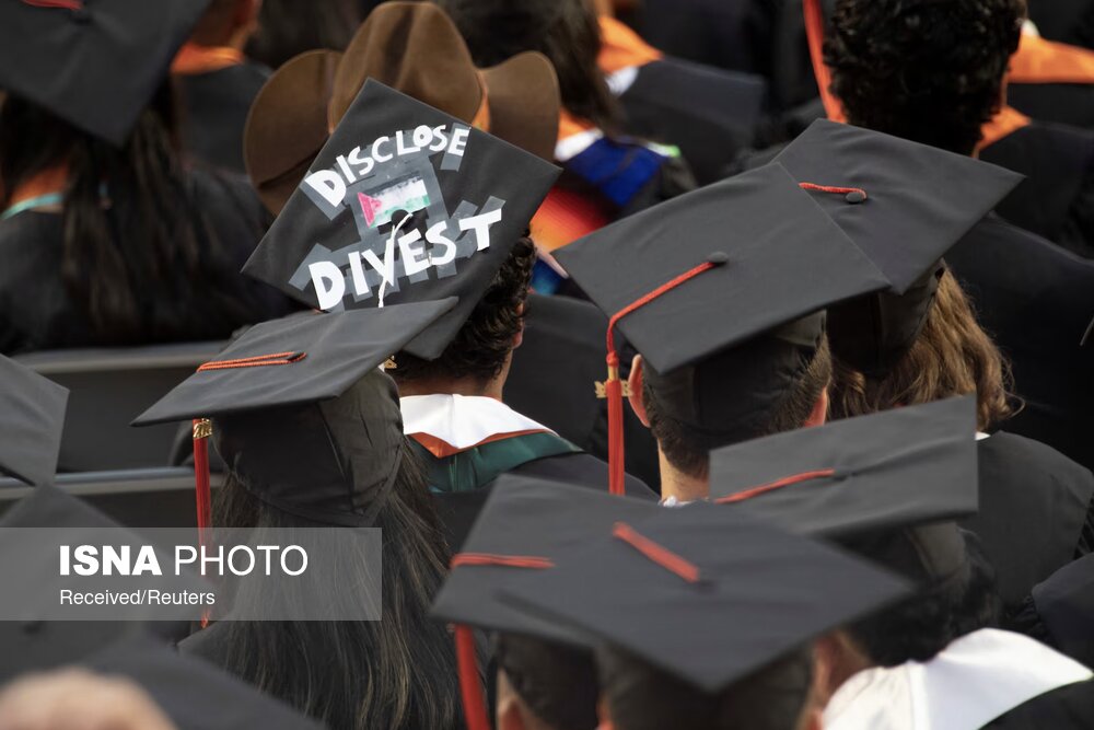 تجمع دانشجویان آمریکا و اروپا در حمایت از مردم فلسطین