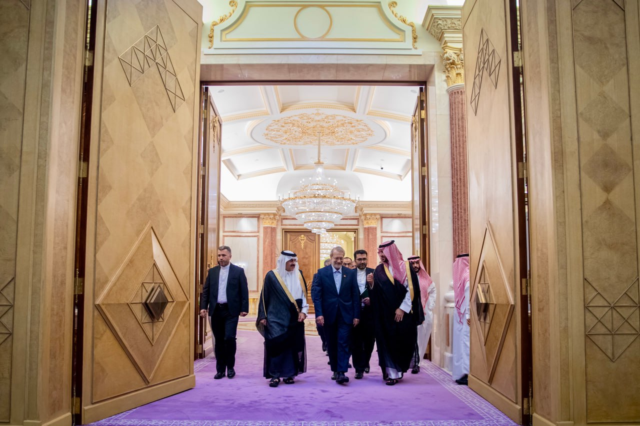 دیدار «لاریجانی» با وزیر دفاع سعودی