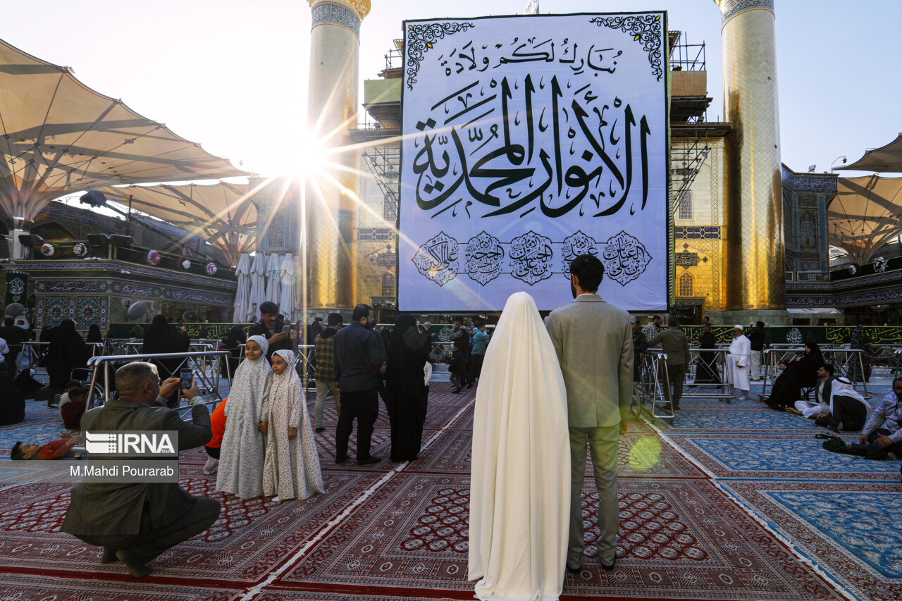 حرم امام علی(ع) در آستانه اعیاد شعبانیه