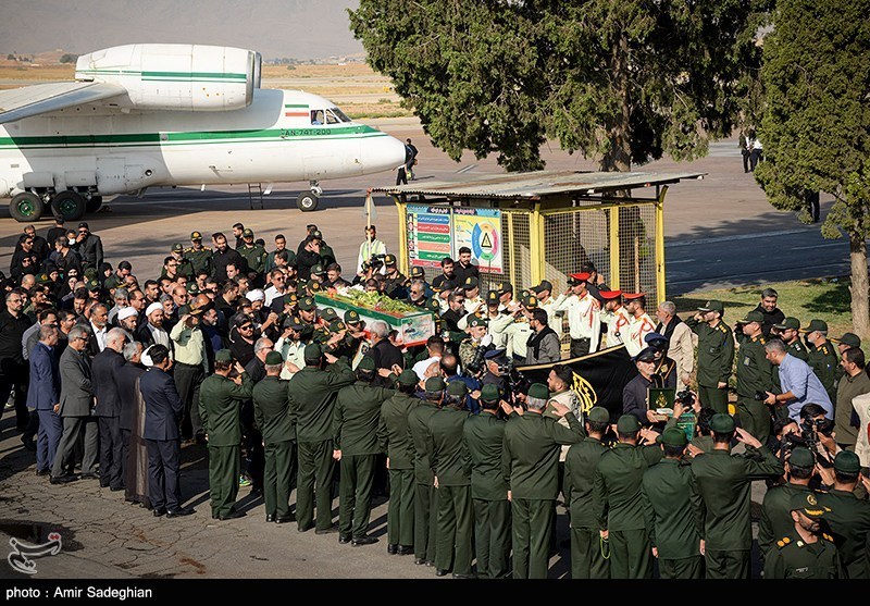 مراسم استقبال از پیکر سردار شهید غیب پرور 