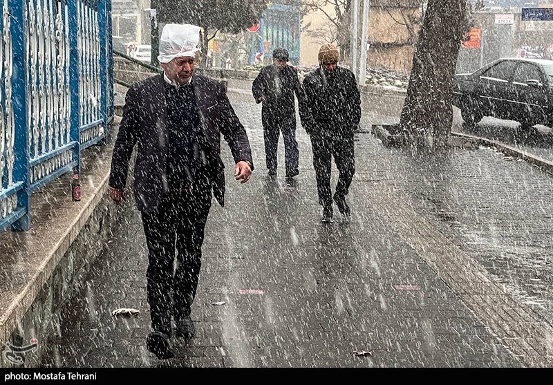 بارش برف در تهران