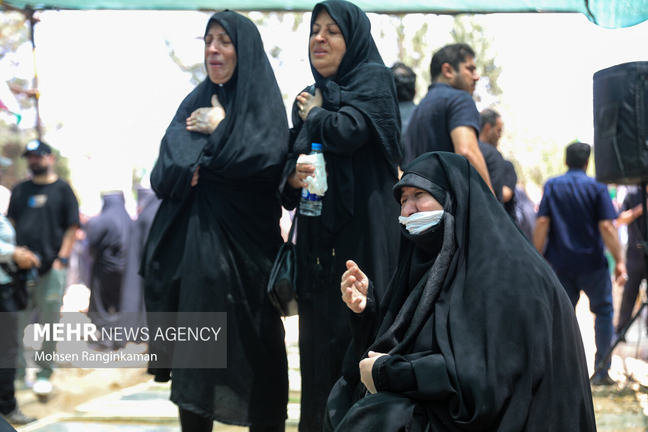 مراسم تشییع پیکر شهید دو ساله رایان قاسمیان