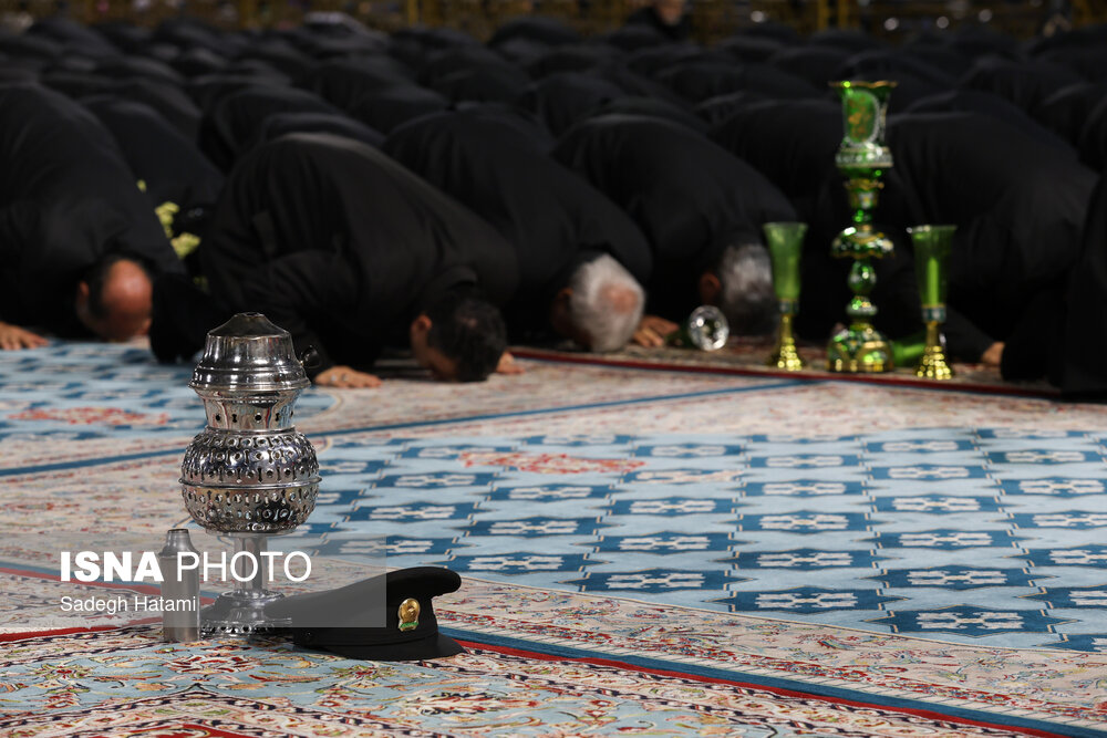 خطبه خوانی شب عاشورا در حرم مطهر رضوی