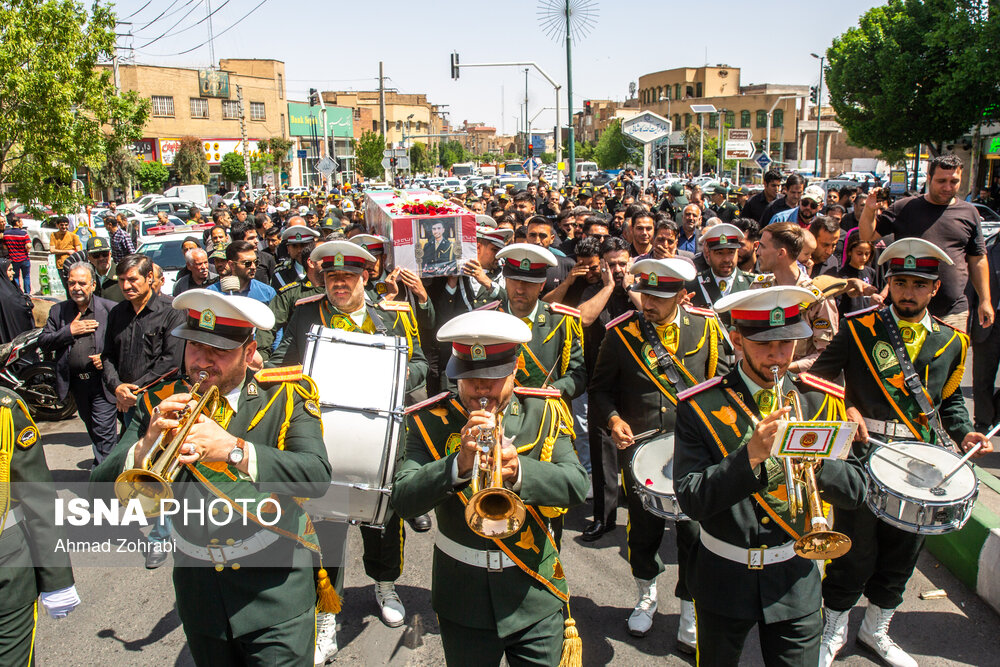 مراسم تشییع شهید فراجا - قم