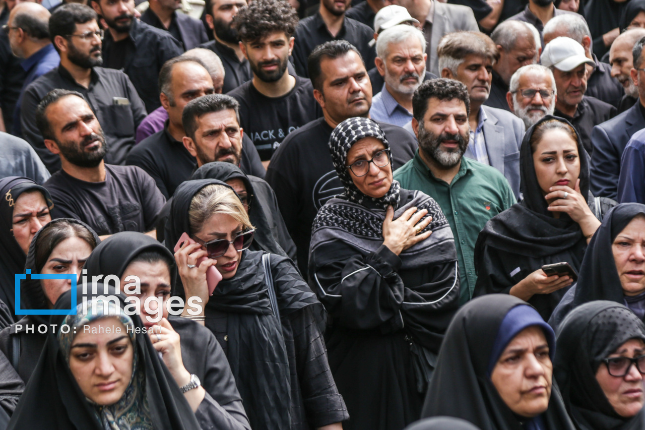 تشییع پیکر ۲ شهید تجاوز رژیم صهیونیستی در گرگان