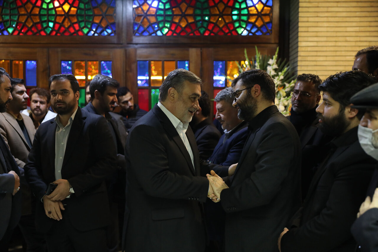 حضور قالیباف در مراسم ختم همسر و فرزندان معاون رئیس جمهور