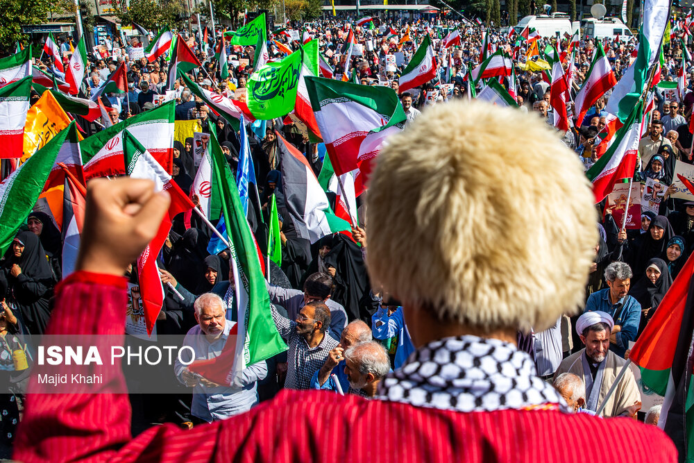 راهپیمایی حمایت از مردم غزه - تهران