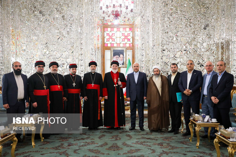 دیدار رهبر جهانی کلیسای شرق آشوری با قالیباف