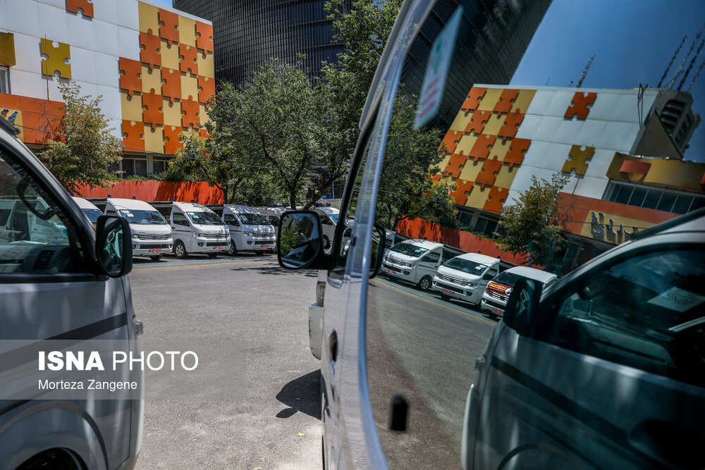 مراسم رژه خودرویی اورژانس اجتماعی در تهران